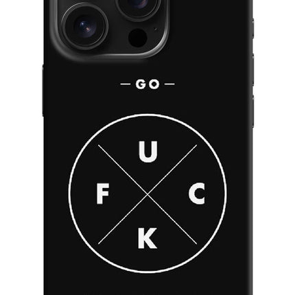 Go Fuck Yourself iPhone 16 Pro Hard Case Back Cover by Casekaro