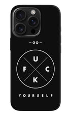 Go Fuck Yourself iPhone 16 Pro Hard Case Back Cover by Casekaro