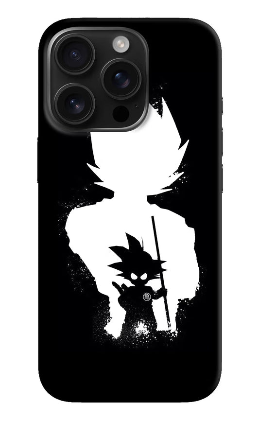 Goku Shadow iPhone 16 Pro Hard Case Back Cover by Casekaro