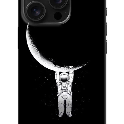 Moon Space iPhone 16 Pro Hard Case Back Cover by Casekaro
