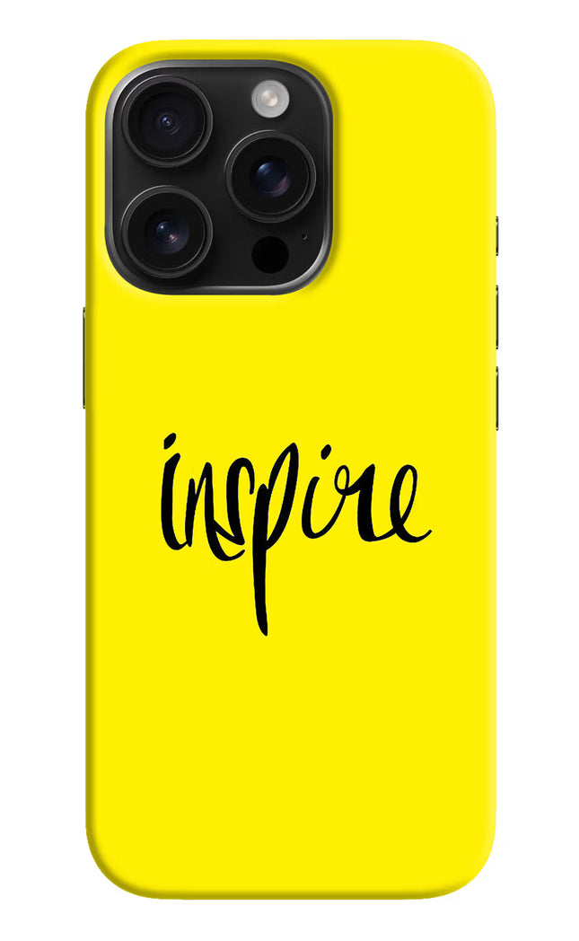 Inspire iPhone 16 Pro Hard Case Back Cover by Casekaro