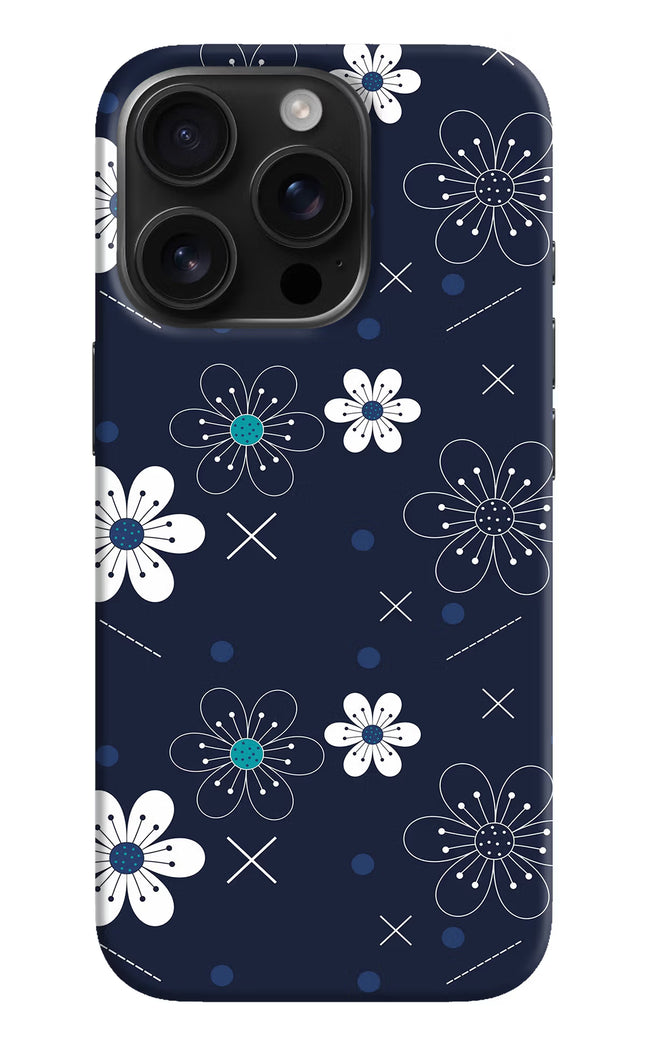 Flowers iPhone 16 Pro Hard Case Back Cover by Casekaro