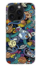 Space Abstract iPhone 16 Pro Hard Case Back Cover by Casekaro