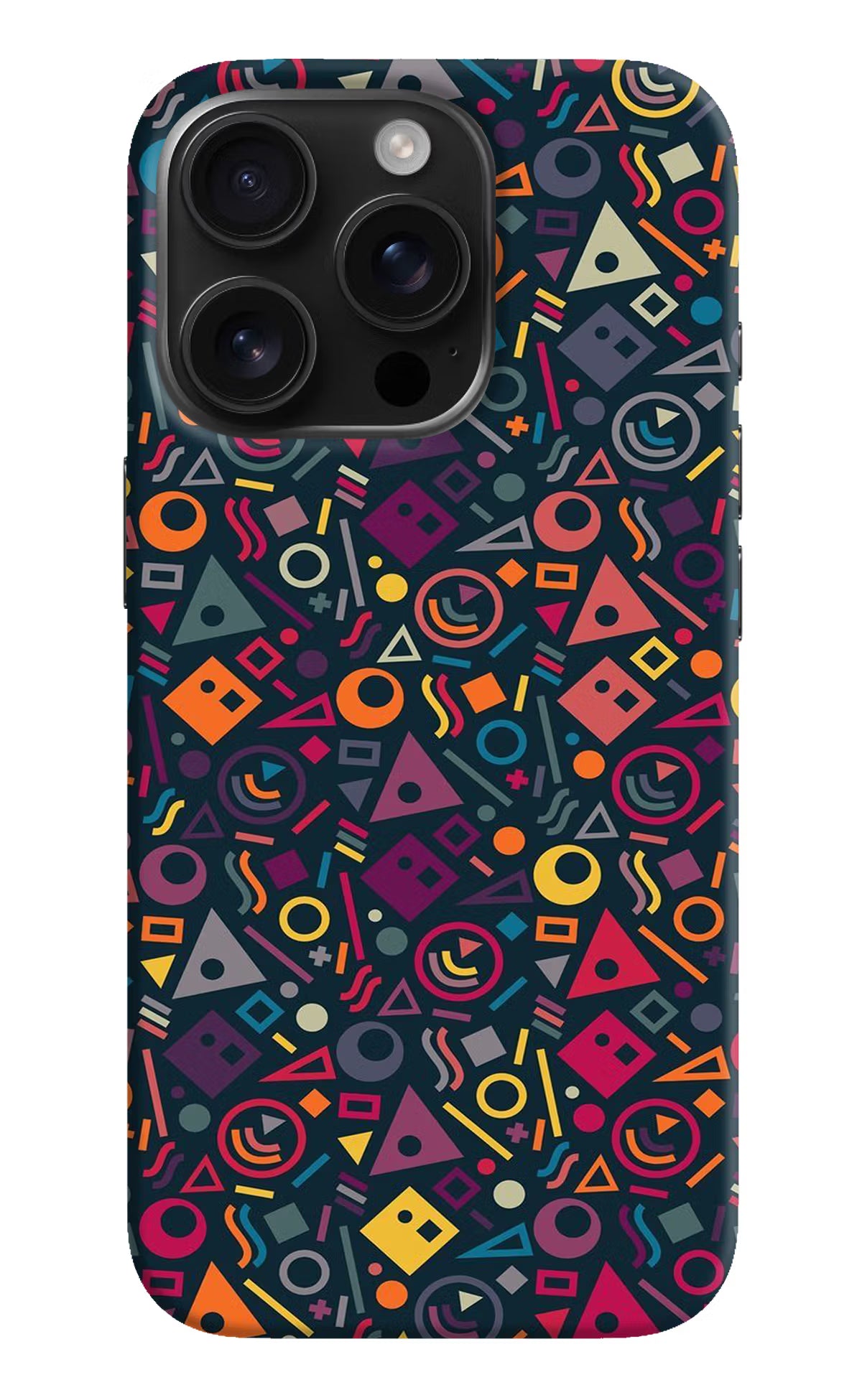 Geometric Abstract iPhone 16 Pro Hard Case Back Cover by Casekaro
