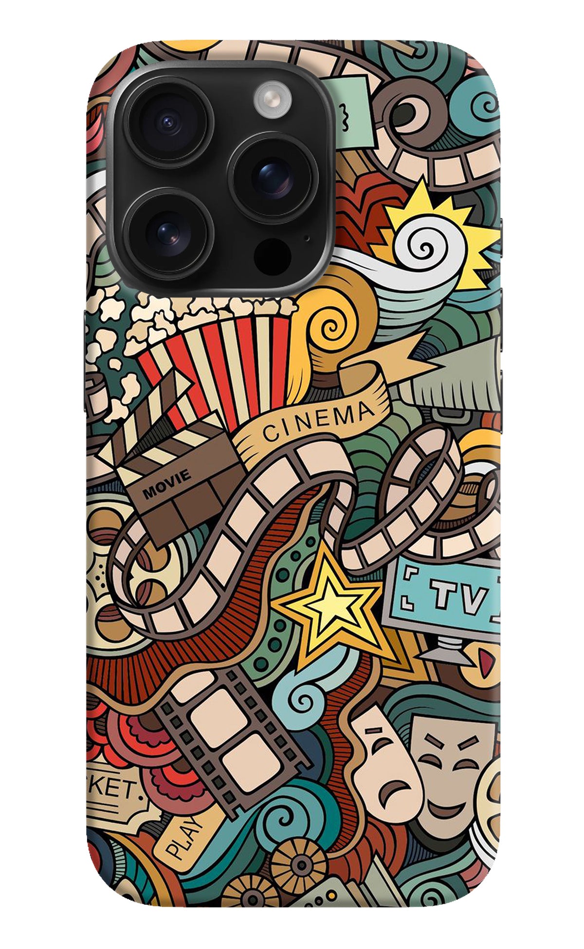 Cinema Abstract iPhone 16 Pro Back Cover