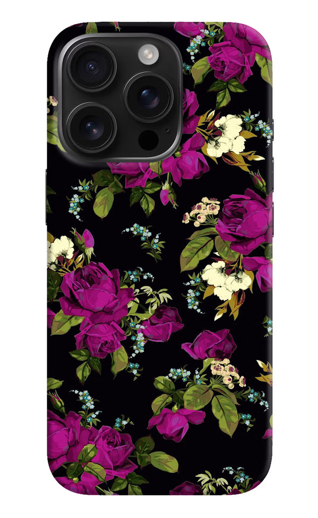 Flowers iPhone 16 Pro Hard Case Back Cover by Casekaro