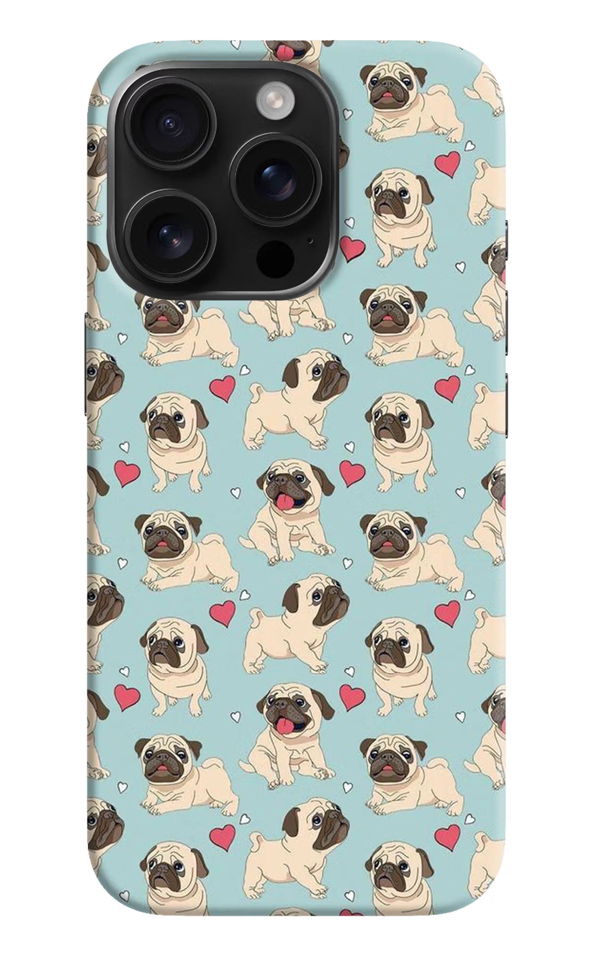 Pug Dog iPhone 16 Pro Hard Case Back Cover by Casekaro