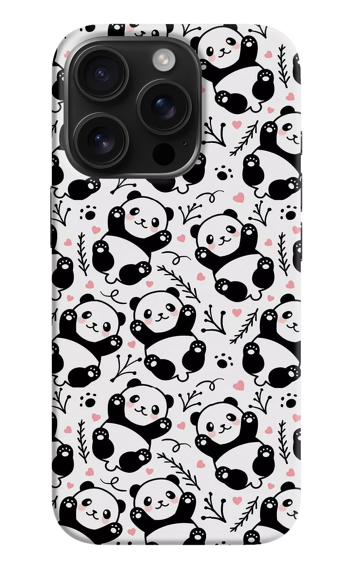 Cute Panda iPhone 16 Pro Back Cover