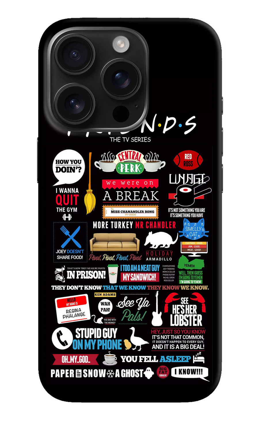 FRIENDS iPhone 16 Pro Back Cover, Hard case