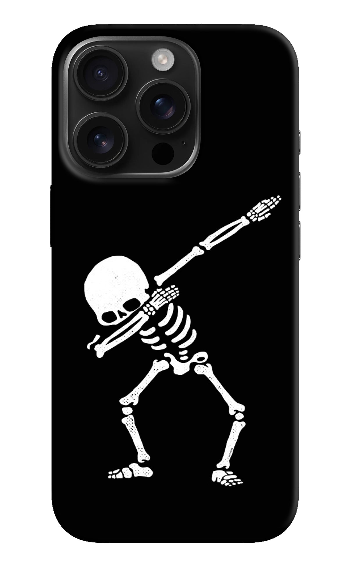 Dabbing Skeleton Art iPhone 16 Pro Back Cover