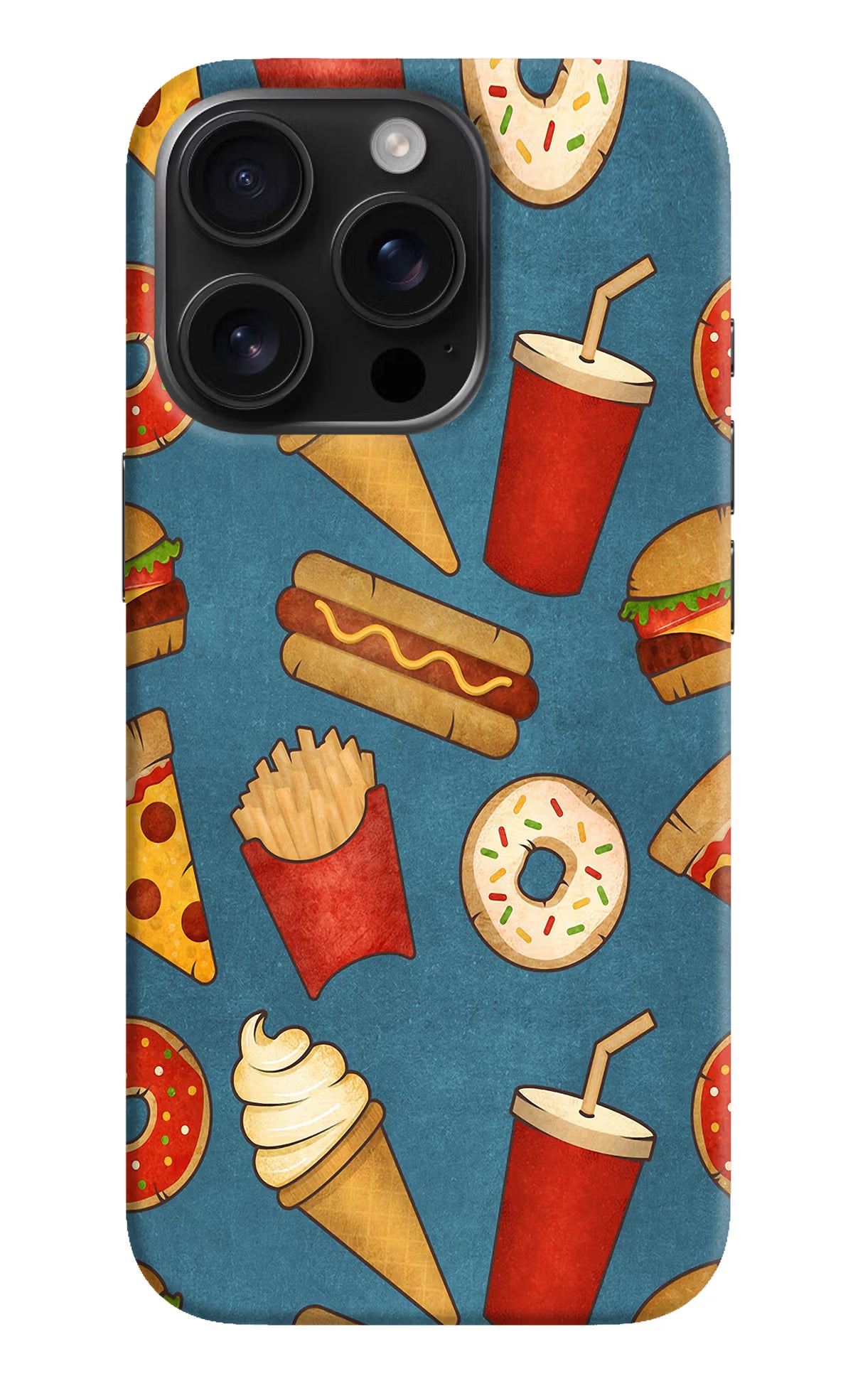 Foodie iPhone 16 Pro Hard Case Back Cover by Casekaro