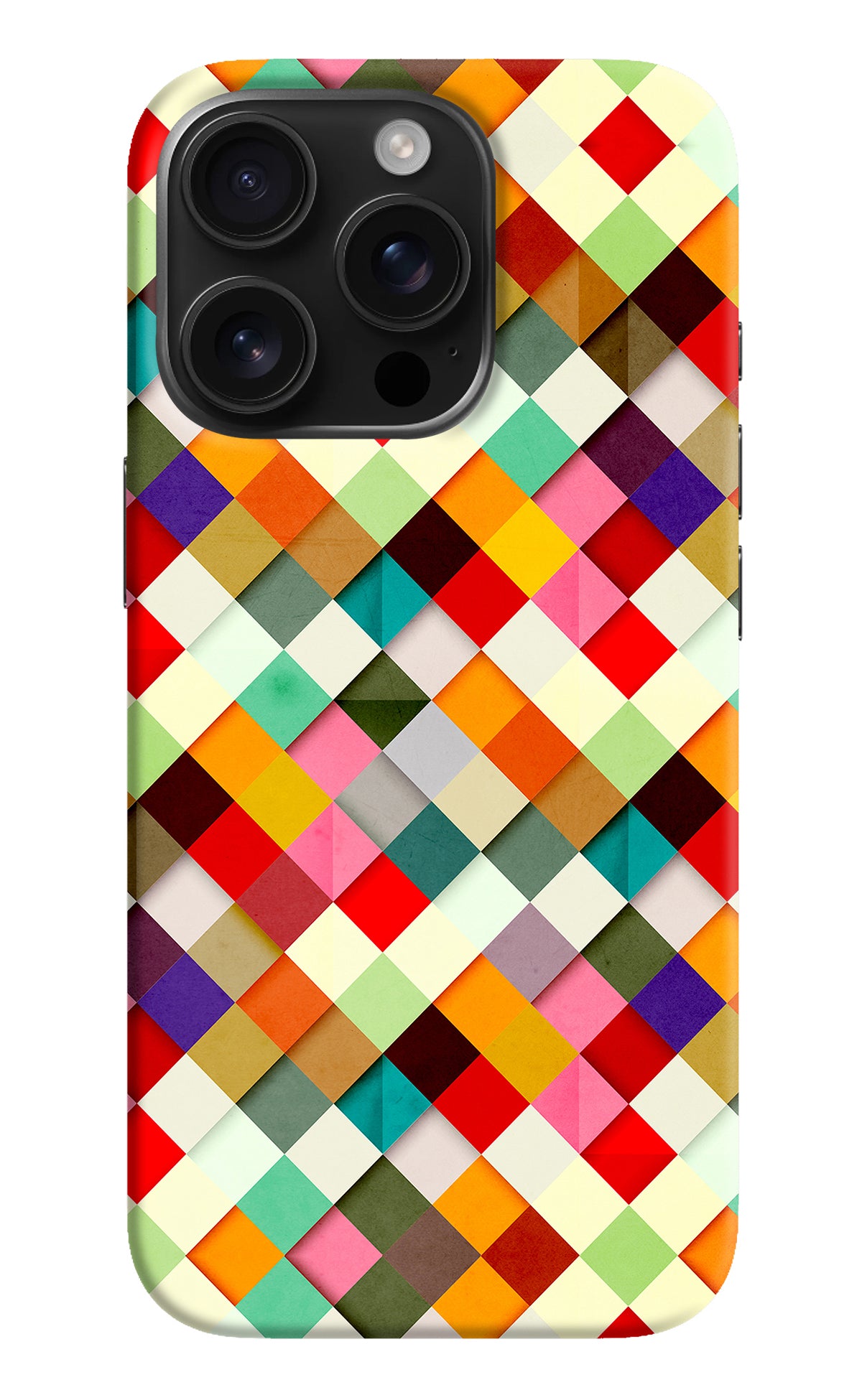 Geometric Abstract Colorful iPhone 16 Pro Back Cover