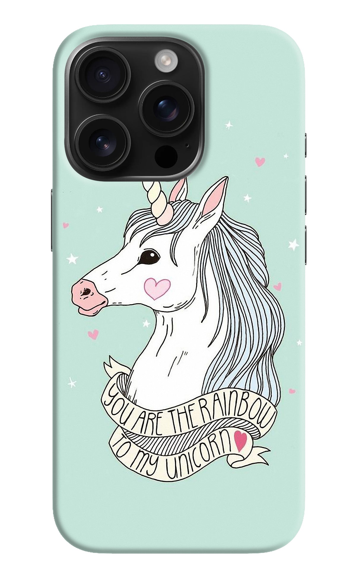 Unicorn Wallpaper iPhone 16 Pro Back Cover