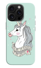 Unicorn Wallpaper iPhone 16 Pro Hard Case Back Cover by Casekaro