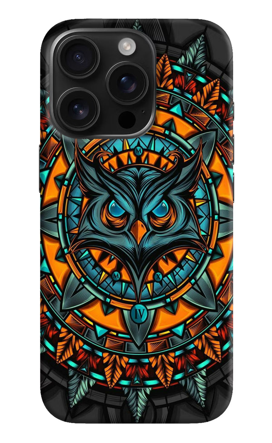 Angry Owl Art iPhone 16 Pro Back Cover, Hard case