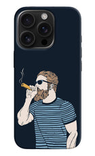 Smoking iPhone 16 Pro Hard Case Back Cover by Casekaro