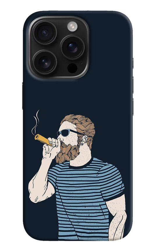 Smoking iPhone 16 Pro Hard Case Back Cover by Casekaro