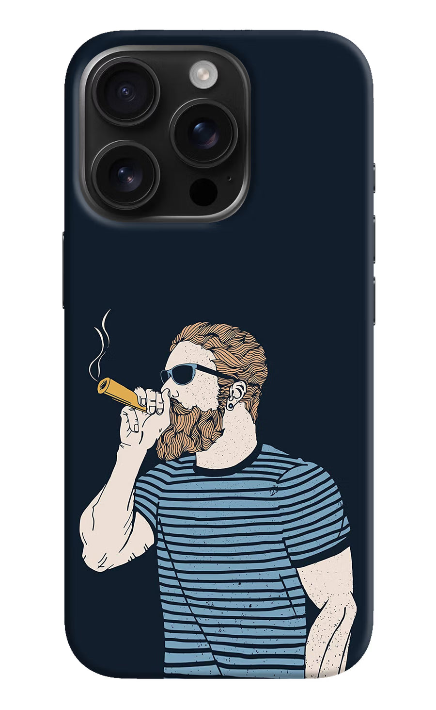 Smoking iPhone 16 Pro Back Cover, Hard case