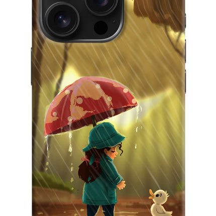 Rainy Day iPhone 16 Pro Hard Case Back Cover by Casekaro