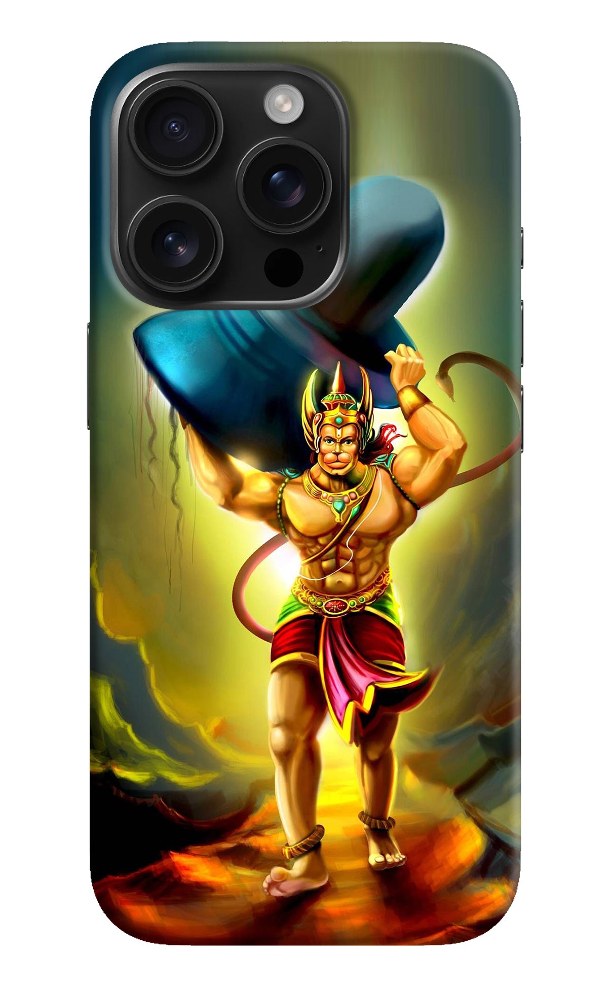 Lord Hanuman iPhone 16 Pro Back Cover