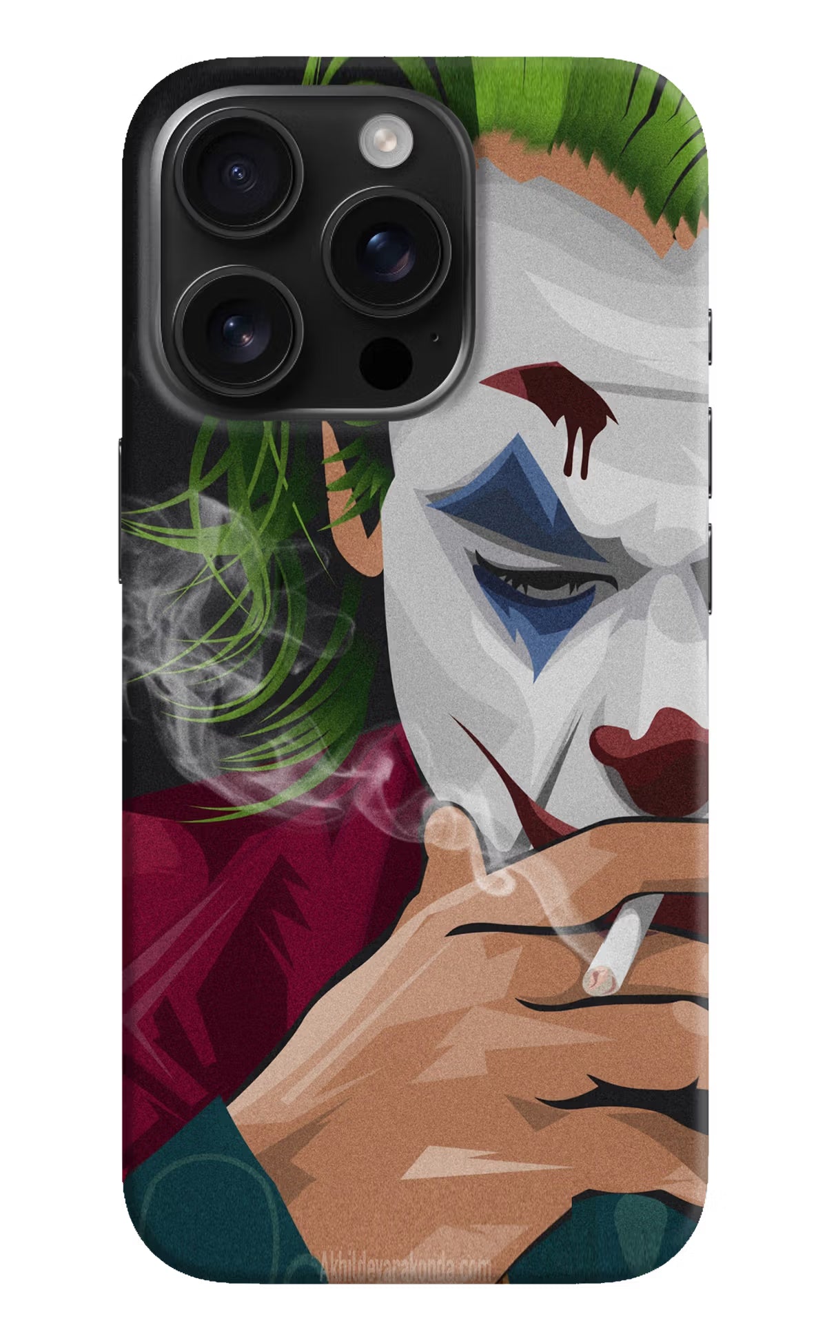 Joker Smoking iPhone 16 Pro Hard Case Back Cover by Casekaro