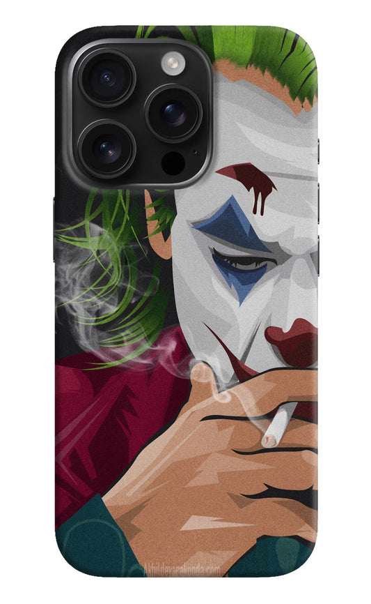 Joker Smoking iPhone 16 Pro Hard Case Back Cover by Casekaro