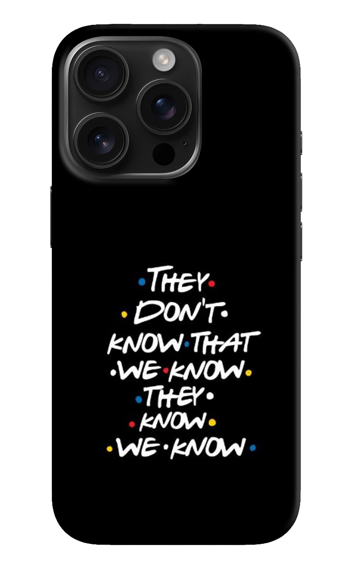 FRIENDS Dialogue iPhone 16 Pro Back Cover