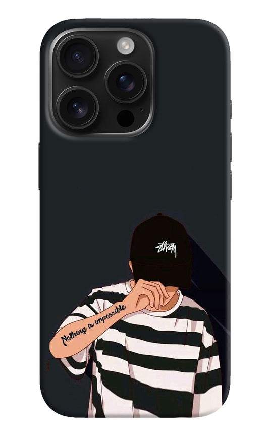 Aesthetic Boy iPhone 16 Pro Back Cover