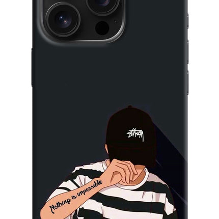 Aesthetic Boy iPhone 16 Pro Hard Case Back Cover by Casekaro