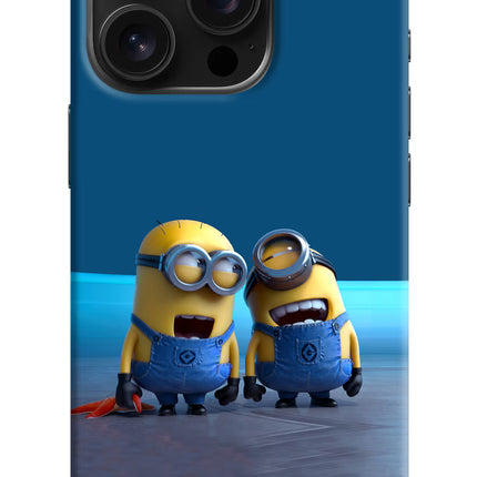 Minion Laughing iPhone 16 Pro Hard Case Back Cover by Casekaro