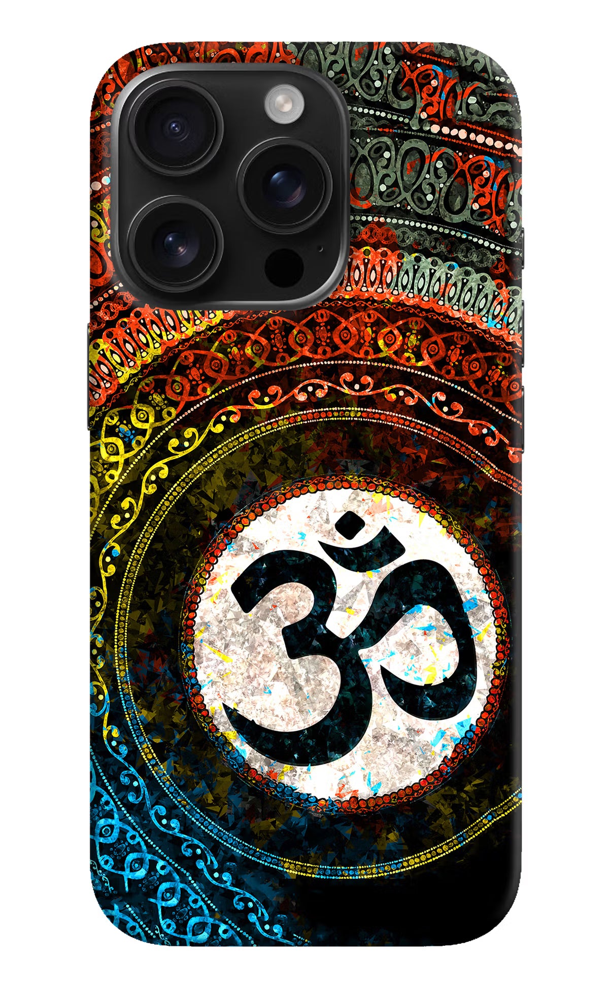 Om Cultural iPhone 16 Pro Hard Case Back Cover by Casekaro