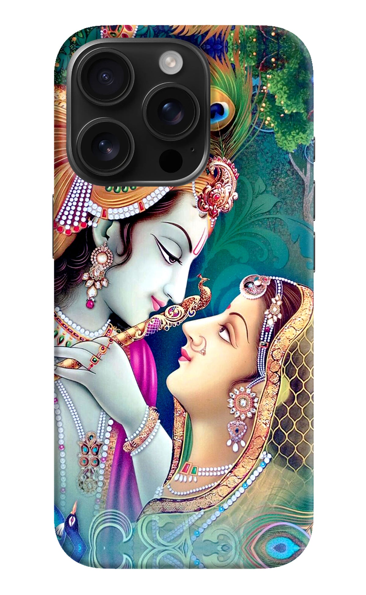 Lord Radha Krishna iPhone 16 Pro Back Cover