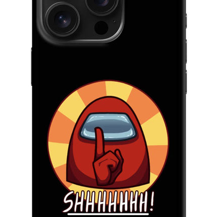 Among Us Shhh! iPhone 16 Pro Hard Case Back Cover by Casekaro