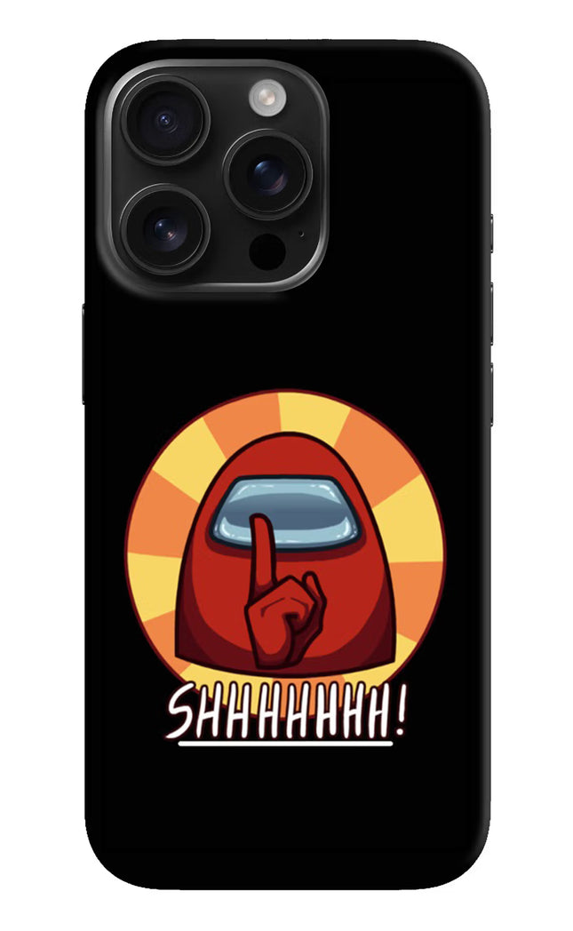 Among Us Shhh! iPhone 16 Pro Hard Case Back Cover by Casekaro