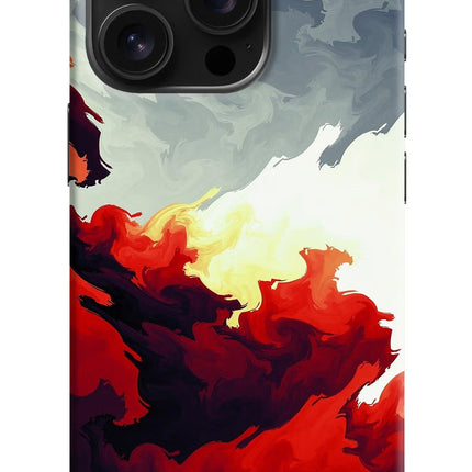 Fire Cloud iPhone 16 Pro Hard Case Back Cover by Casekaro