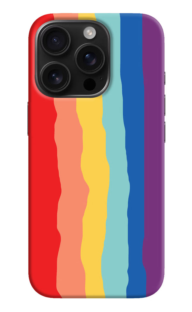 Rainbow iPhone 16 Pro Hard Case Back Cover by Casekaro