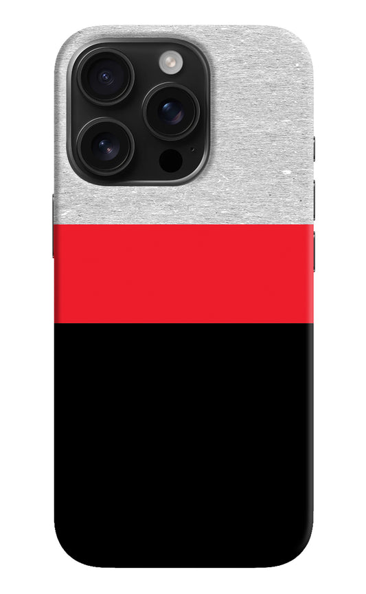 Tri Color Pattern iPhone 16 Pro Back Cover