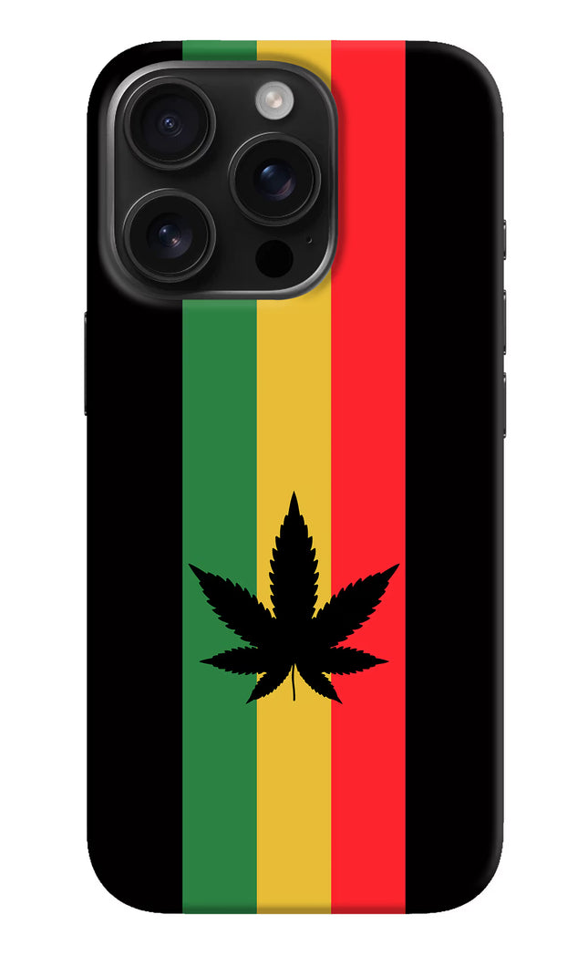 Weed Flag iPhone 16 Pro Hard Case Back Cover by Casekaro