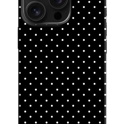 White Dots iPhone 16 Pro Hard Case Back Cover by Casekaro