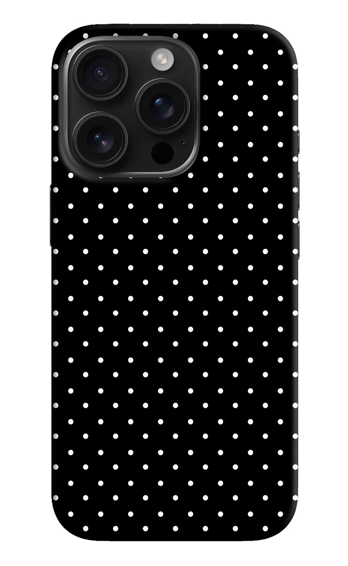 White Dots iPhone 16 Pro Hard Case Back Cover by Casekaro
