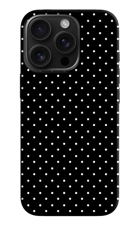 White Dots iPhone 16 Pro Hard Case Back Cover by Casekaro
