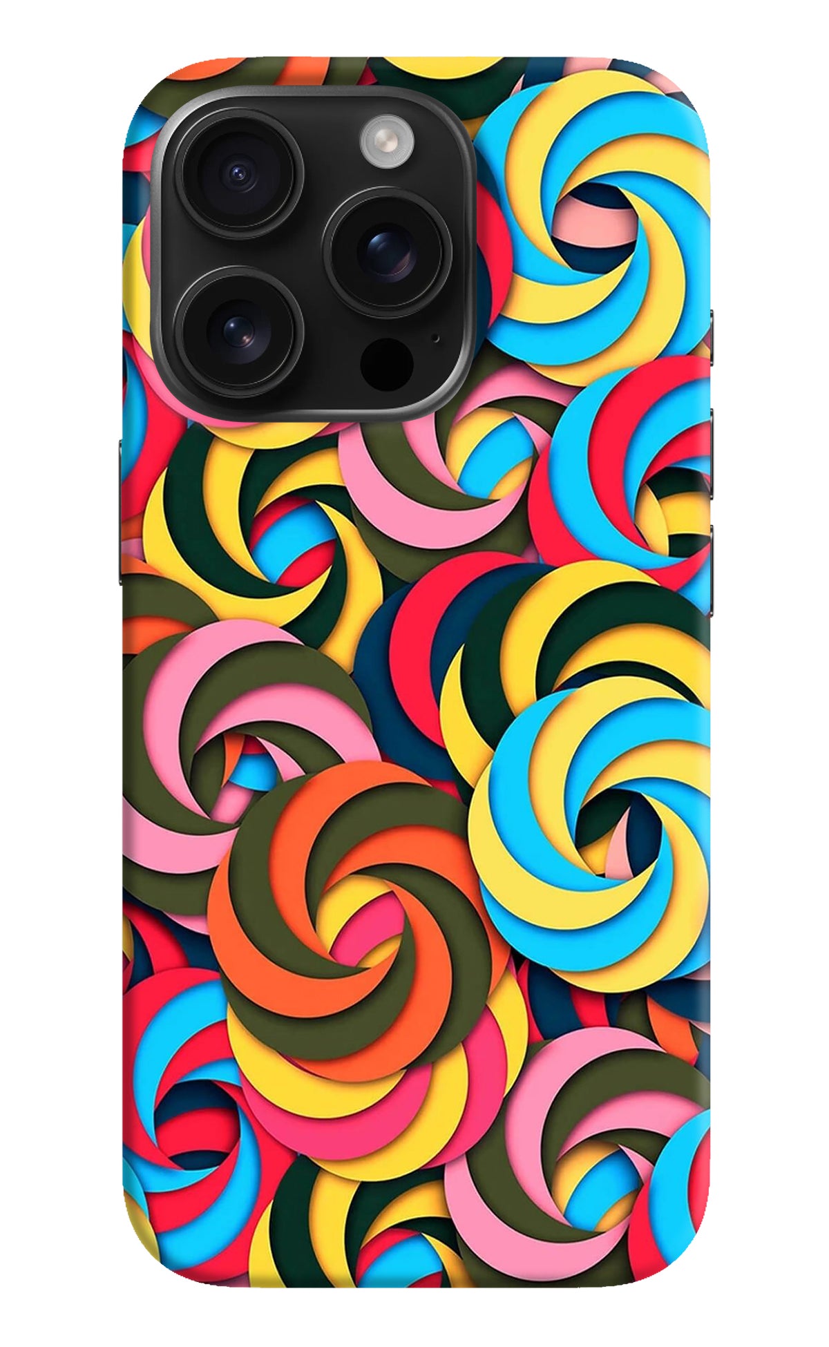 Spiral Pattern iPhone 16 Pro Back Cover