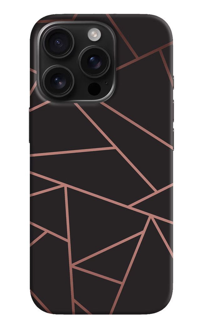 Geometric Pattern iPhone 16 Pro Hard Case Back Cover by Casekaro