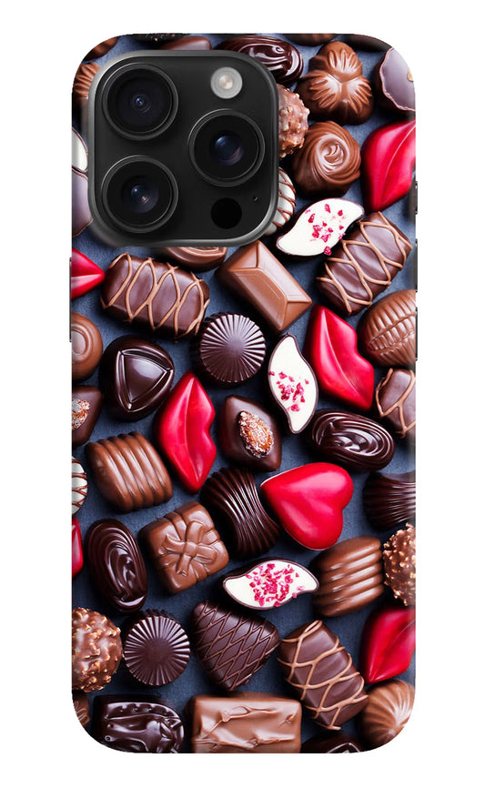 Chocolates iPhone 16 Pro Hard Case Back Cover by Casekaro