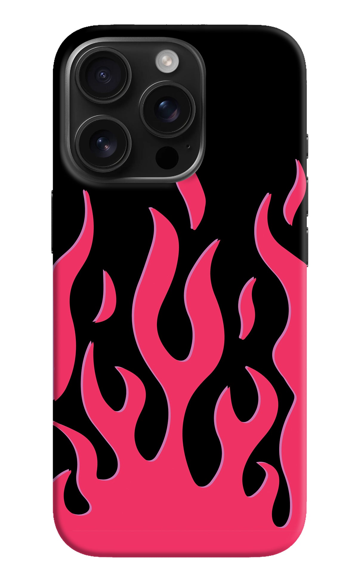 Fire Flames iPhone 16 Pro Back Cover