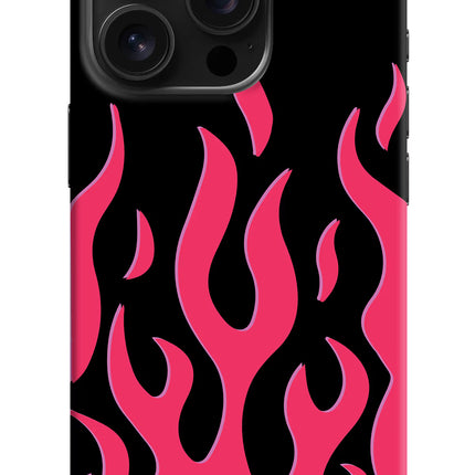 Fire Flames iPhone 16 Pro Hard Case Back Cover by Casekaro
