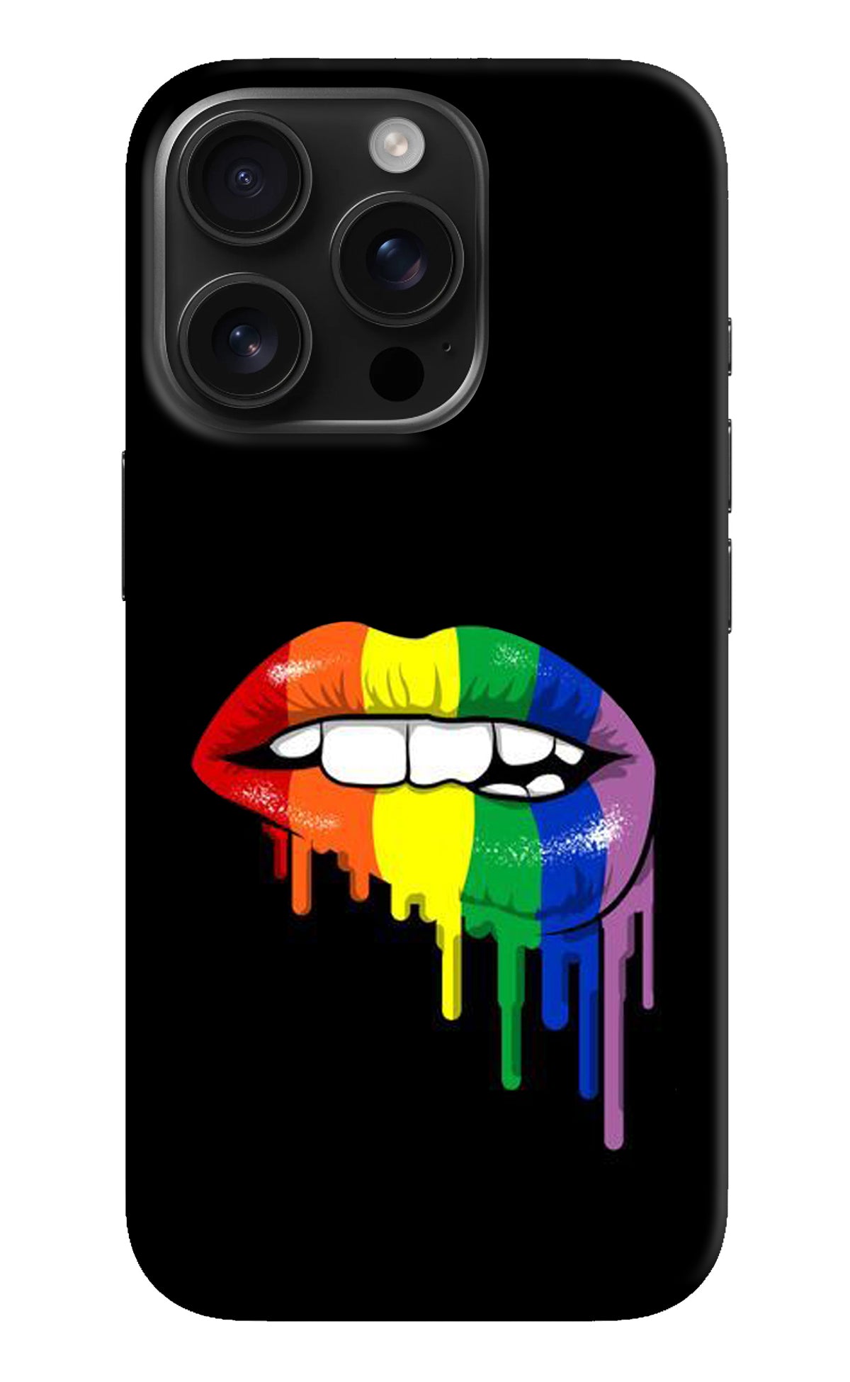 Lips Biting iPhone 16 Pro Back Cover