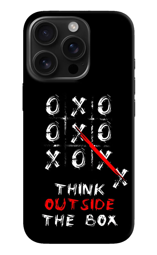 Think out of the BOX iPhone 16 Pro Hard Case Back Cover by Casekaro
