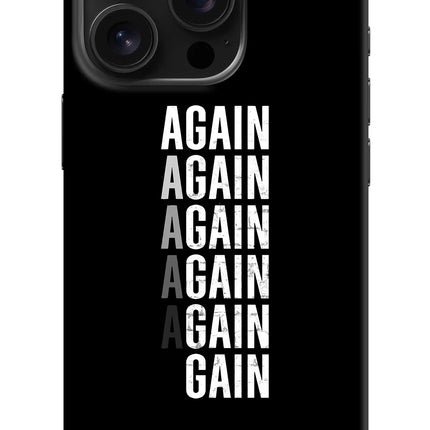 Again Again Gain iPhone 16 Pro Hard Case Back Cover by Casekaro
