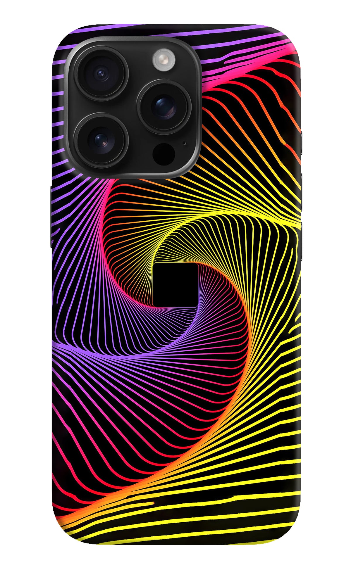 Colorful Strings iPhone 16 Pro Back Cover